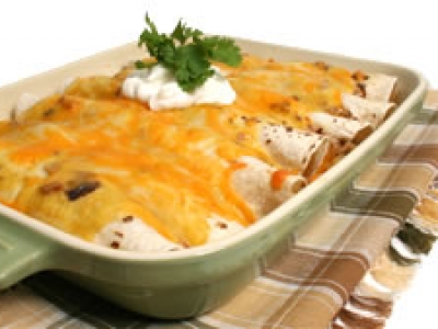 Sour Cream Chicken Enchiladas